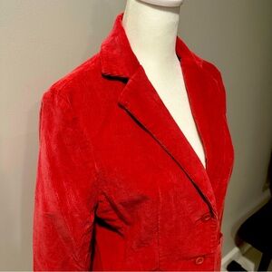 Vintage LL Bean Corduroy Blazer, 6 Petite, Salmon/Pink color